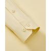 Alimens & Gentle Men’s Dress Shirts Long Sleeve Stretch Wrinkle Free Business Casual Button Down Shirt(Yellow)