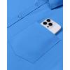 Alimens & Gentle Mens Dress Shirts Long Sleeve Wrinkle Free Stretch Business Casual Button Down Shirts(Classic Blue)