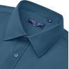 Alimens & Gentle Mens Dress Shirts Long Sleeve Wrinkle Free Stretch Business Casual Button Down Shirts(Denim Blue)