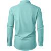Alimens & Gentle Mens Dress Shirts Long Sleeve Wrinkle Free Stretch Business Casual Button Down Shirts(Grey Green)