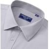 Alimens & Gentle Mens Dress Shirts Long Sleeve Wrinkle Free Stretch Business Casual Button Down Shirts(Light Grey)