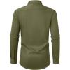 Alimens & Gentle Mens Dress Shirts Long Sleeve Wrinkle Free Stretch Business Casual Button Down Shirts(Olive Green)