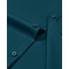 Alimens & Gentle Mens Dress Shirts Long Sleeve Wrinkle Free Stretch Business Casual Button Down Shirts(Peacock Blue)