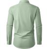 Alimens & Gentle Mens Dress Shirts Long Sleeve Wrinkle Free Stretch Business Casual Button Down Shirts(Sage Green)