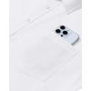 Alimens & Gentle Mens Dress Shirts Long Sleeve Wrinkle Free Stretch Business Casual Button Down Shirts(White)
