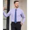 Alimens & Gentle Men’s Dress Shirts Long Sleeve Wrinkle Free Stretch Business Casual Wedding Button Down Shirt(Light Purple)