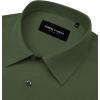Alimens & Gentle Mens Dress Shirts Stretch Long Sleeve Formal Business Wedding Button Down Shirt Wrinkle Free(Army Green)