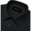Alimens & Gentle Mens Dress Shirts Stretch Long Sleeve Formal Business Wedding Button Down Shirt Wrinkle Free(Black)