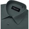 Alimens & Gentle Mens Dress Shirts Stretch Long Sleeve Formal Business Wedding Button Down Shirt Wrinkle Free(Dark Grey)