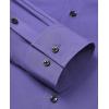 Alimens & Gentle Mens Dress Shirts Stretch Long Sleeve Formal Business Wedding Button Down Shirt Wrinkle Free(Dark Purple)