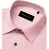 Alimens & Gentle Mens Dress Shirts Stretch Long Sleeve Formal Business Wedding Button Down Shirt Wrinkle Free(Dusty Pink)