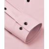 Alimens & Gentle Mens Dress Shirts Stretch Long Sleeve Formal Business Wedding Button Down Shirt Wrinkle Free(Dusty Pink)