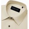 Alimens & Gentle Mens Dress Shirts Stretch Long Sleeve Formal Business Wedding Button Down Shirt Wrinkle Free(Khaki)