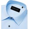 Alimens & Gentle Mens Dress Shirts Stretch Long Sleeve Formal Business Wedding Button Down Shirt Wrinkle Free(Light Blue)