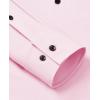 Alimens & Gentle Mens Dress Shirts Stretch Long Sleeve Formal Business Wedding Button Down Shirt Wrinkle Free(Pink)
