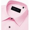 Alimens & Gentle Mens Dress Shirts Stretch Long Sleeve Formal Business Wedding Button Down Shirt Wrinkle Free(Pink)