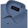 Alimens & Gentle Mens Dress Shirts Stretch Long Sleeve Formal Business Wedding Button Down Shirt Wrinkle Free(Steel Blue)