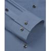 Alimens & Gentle Mens Dress Shirts Stretch Long Sleeve Formal Business Wedding Button Down Shirt Wrinkle Free(Steel Blue)