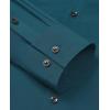 Alimens & Gentle Mens Dress Shirts Stretch Long Sleeve Formal Business Wedding Button Down Shirt Wrinkle Free(Teal)