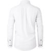 Alimens & Gentle Mens Dress Shirts Stretch Long Sleeve Formal Business Wedding Button Down Shirt Wrinkle Free(White)