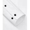 Alimens & Gentle Mens Dress Shirts Stretch Long Sleeve Formal Business Wedding Button Down Shirt Wrinkle Free(White)
