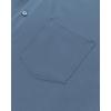 Alimens & Gentle Mens Dress Shirts Stretch Long Sleeve Wrinkle Free Business Casual Button Down Shirt for Wedding(Blue)