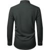 Alimens & Gentle Mens Dress Shirts Stretch Long Sleeve Wrinkle Free Business Casual Button Down Shirt for Wedding(Charcoal)