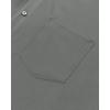 Alimens & Gentle Mens Dress Shirts Stretch Long Sleeve Wrinkle Free Business Casual Button Down Shirt for Wedding(Grey)