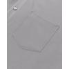 Alimens & Gentle Mens Dress Shirts Stretch Long Sleeve Wrinkle Free Business Casual Button Down Shirt for Wedding(Light Grey)