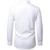Alimens & Gentle Mens Dress Shirts Stretch Long Sleeve Wrinkle Free Business Casual Button Down Shirt for Wedding(White)