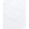 Alimens & Gentle Mens Dress Shirts Stretch Long Sleeve Wrinkle Free Business Casual Button Down Shirt for Wedding(White)