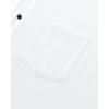 Alimens & Gentle Mens Dress Shirts Stretch Long Sleeve Wrinkle Free Business Casual Button Down Shirt for Wedding(White Black)