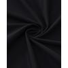 Alimens & Gentle Mens Dress Shirts Stretch Muscle Fit Wrinkle Free Long Sleeve Button Down Shirt Casual Business Formal Shirt(Black)