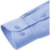 Alimens & Gentle Men’s Dress Shirts Transitional Weather Long Sleeve Stretch Wrinkle-Free Button Down Top(Blue)