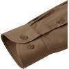 Alimens & Gentle Men’s Dress Shirts Transitional Weather Long Sleeve Stretch Wrinkle-Free Button Down Top(Dark Khaki)