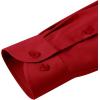 Alimens & Gentle Men’s Dress Shirts Transitional Weather Long Sleeve Stretch Wrinkle-Free Button Down Top(Red)