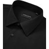 Alimens & Gentle Men’s Dress Shirts Wrinkle Free Stretch Solid Long Sleeve Button Down Shirt Wedding Dating(Black)