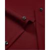 Alimens & Gentle Men’s Dress Shirts Wrinkle Free Stretch Solid Long Sleeve Button Down Shirt Wedding Dating(Burgundy Red)