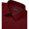 Alimens & Gentle Men’s Dress Shirts Wrinkle Free Stretch Solid Long Sleeve Button Down Shirt Wedding Dating(Burgundy Red)