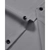 Alimens & Gentle Men’s Dress Shirts Wrinkle Free Stretch Solid Long Sleeve Button Down Shirt Wedding Dating(Grey)