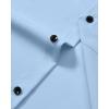 Alimens & Gentle Men’s Dress Shirts Wrinkle Free Stretch Solid Long Sleeve Button Down Shirt Wedding Dating(Light Blue)