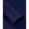 Alimens & Gentle Men’s Dress Shirts Wrinkle Free Stretch Solid Long Sleeve Button Down Shirt Wedding Dating(Navy Blue)