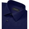 Alimens & Gentle Men’s Dress Shirts Wrinkle Free Stretch Solid Long Sleeve Button Down Shirt Wedding Dating(Navy Blue)