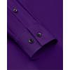 Alimens & Gentle Men’s Dress Shirts Wrinkle Free Stretch Solid Long Sleeve Button Down Shirt Wedding Dating(Purple)