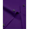 Alimens & Gentle Men’s Dress Shirts Wrinkle Free Stretch Solid Long Sleeve Button Down Shirt Wedding Dating(Purple)