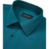 Alimens & Gentle Men’s Dress Shirts Wrinkle Free Stretch Solid Long Sleeve Button Down Shirt Wedding Dating(Teal)