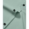 Alimens & Gentle Men’s Dress Shirts Wrinkle Free Stretch Solid Long Sleeve Button Down Shirt Wedding Dating(Turquoise Green)
