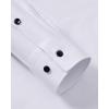 Alimens & Gentle Men’s Dress Shirts Wrinkle Free Stretch Solid Long Sleeve Button Down Shirt Wedding Dating(White)