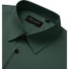 Alimens & Gentle Men’s Long Sleeve Dress Shirts Wrinkle Free Stretch Wedding Business Casual Button Down Shirt(Green)