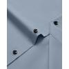 Alimens & Gentle Men’s Long Sleeve Dress Shirts Wrinkle Free Stretch Wedding Business Casual Button Down Shirt(Grey)